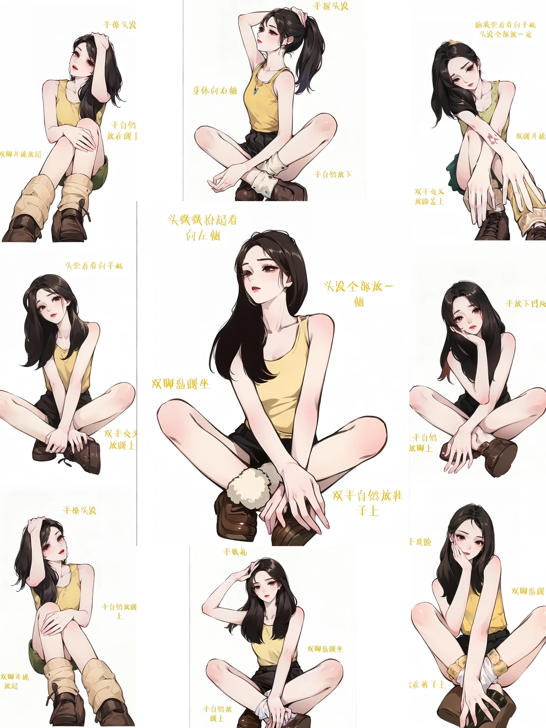 超万能坐地拍照姿势，氛围感拉满！！