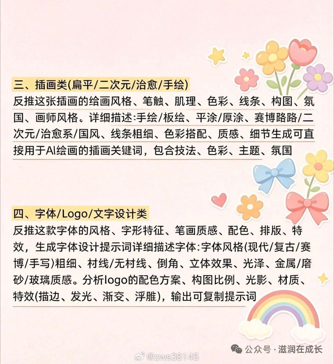 资料整理（图片全部文本提取，可直接复制）
 
第一部分｜AI时代必须懂的7个新词
 
看懂这些词，你会更明白未来的工作方式。
7个词汇列表：AI Agent、Vibe Coding、AI Automation、Prompt、LLM、Skill、Distillation
 
01 AI Agent｜会自主执行任务的AI
 
它不只回答问题，还会理解目标、拆解步骤，再替 ​