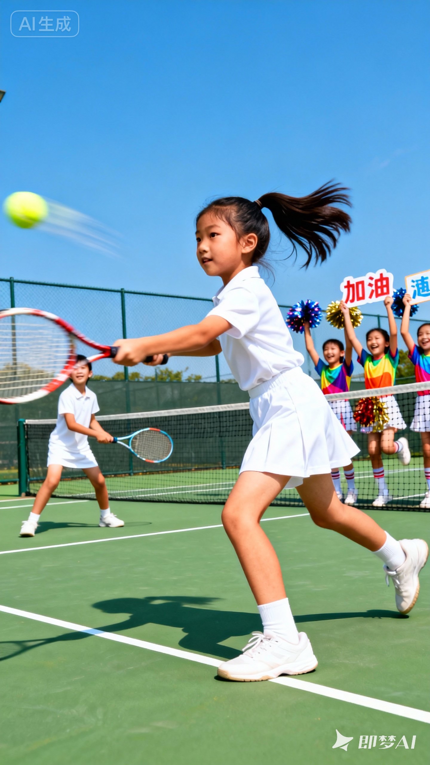 运动女孩棒棒哒！