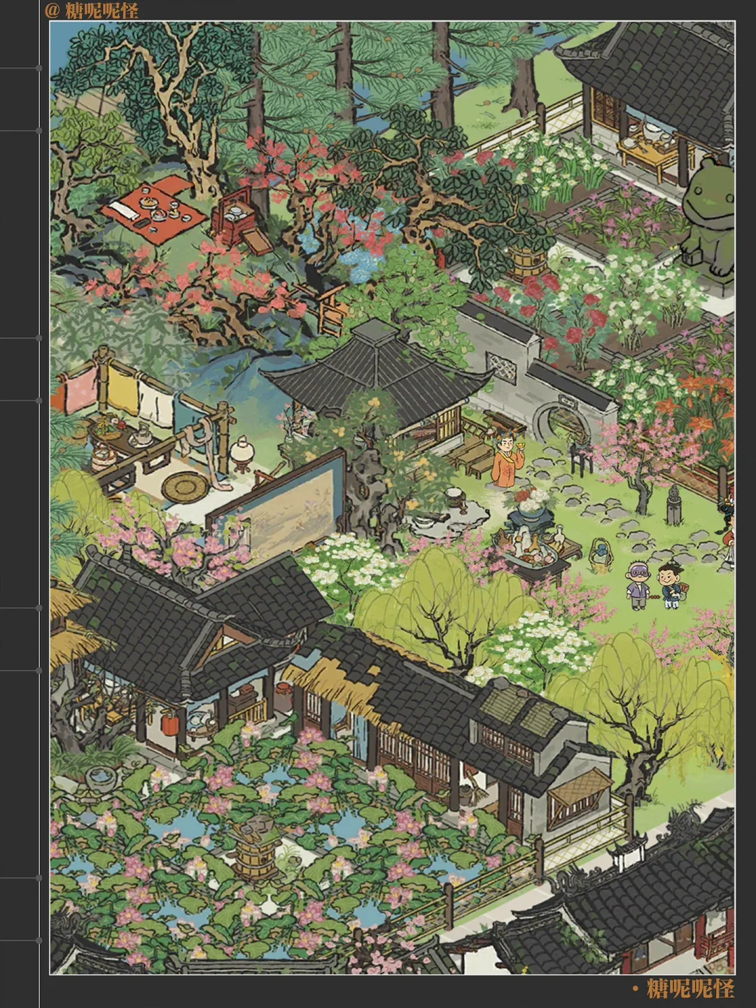 扬州府香粉厂+印刷厂布局，长在审美上了！