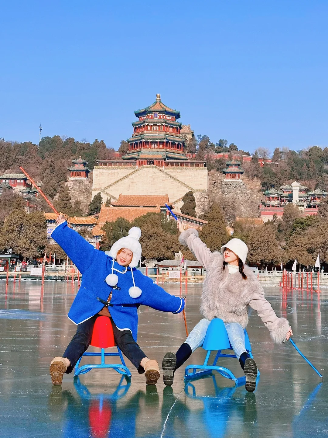 颐和园冰场！！1.16终于开了！！附攻略！！