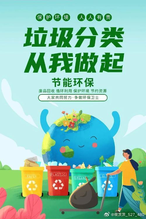 垃圾分类虽然麻烦，但为了地球必须做。 
保护环境从身边小事做起，少用一个塑料袋，多走几步扔垃圾。 
地球是我们唯一的家。 ​