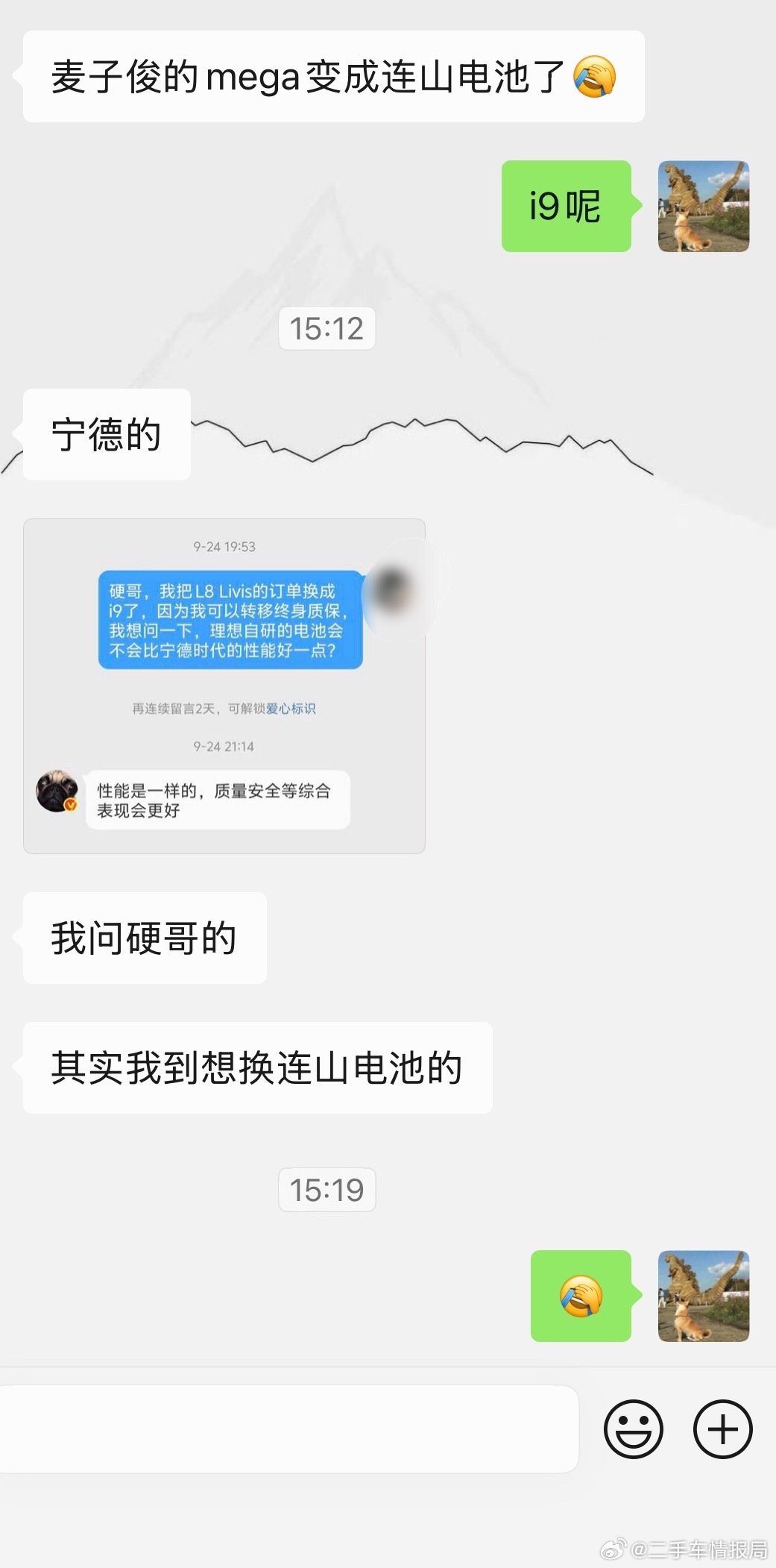 今天看大哥自我纠结了一天，
这mega提或者不提都很难受
但这还有老客户不想要宁德想要连山的，
所以各人有各的想法，找平衡就行了

如果是我，你猜我会选什么…[思考] ​