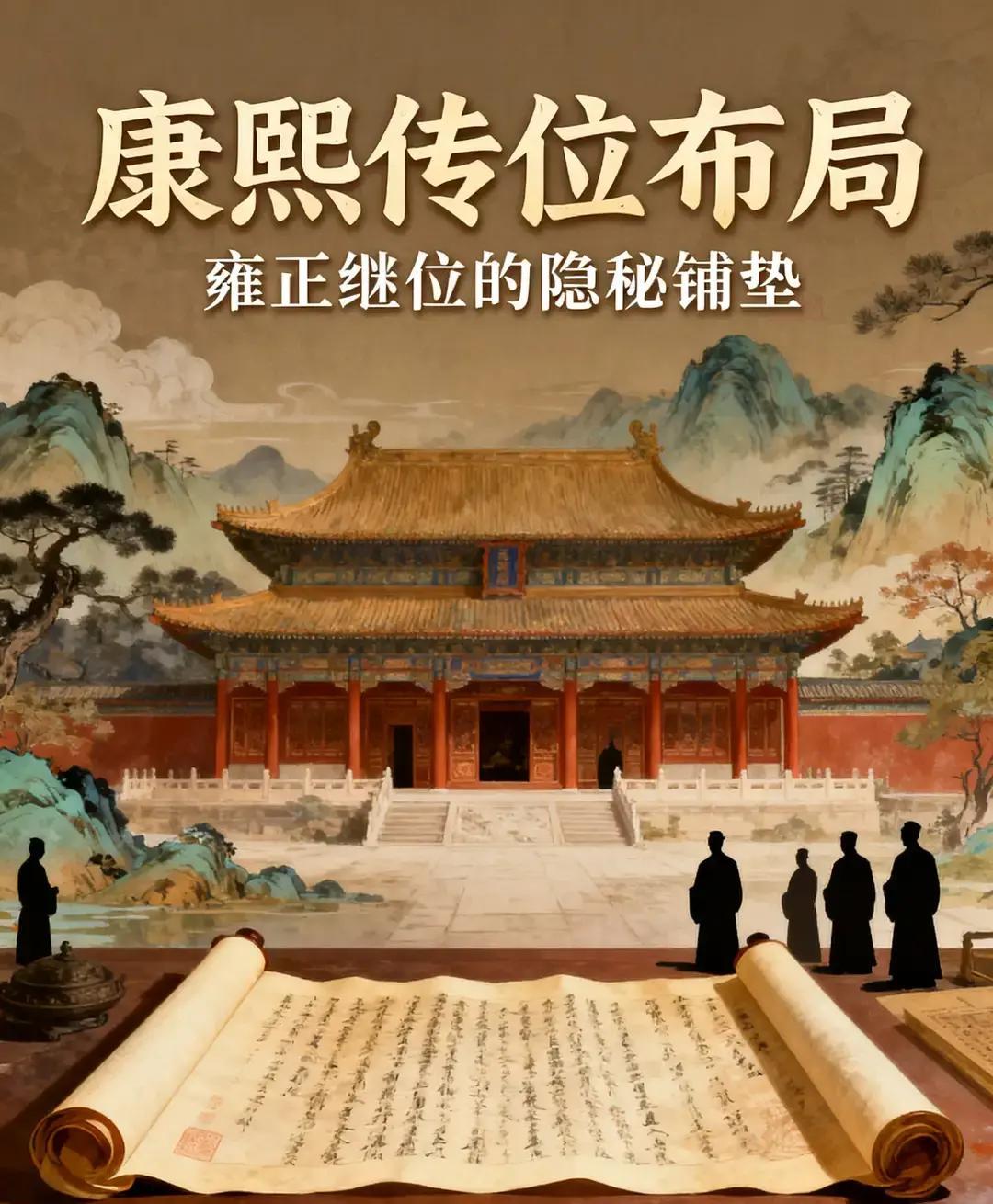雍正登基后才发现，康熙的布局有多可怕
康熙选定的继位人，从来都不是八阿哥也不是十四阿哥，从头到尾只有雍正一个！
雍亲王胤禛坐在户部值房里，手里是刚送来的密折。西北军费报上来的数目，又比实际开销浮了三成。他提笔蘸墨，在折子上重重画了个圈，批了两个字：彻查。
窗外飘着细雪。这已经是本月他驳回去的第七份军