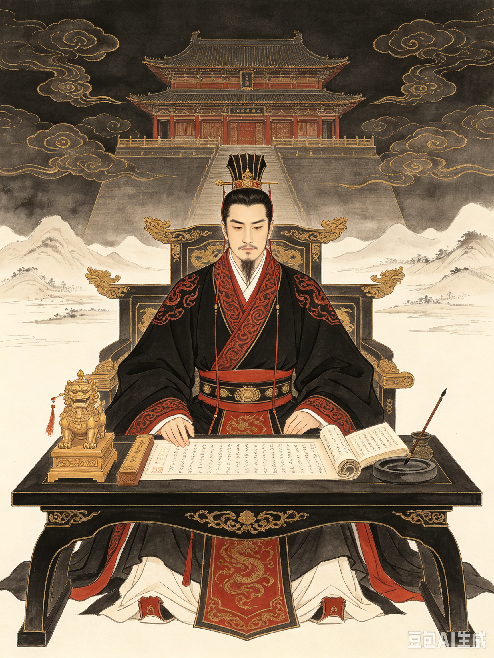 三国人物谱    曹魏篇    曹丕
 
曹丕，字子桓，曹操的次子，曹魏的开国皇帝，史称魏文帝。
他从小就在战乱环境里长大，既习武艺，又饱读诗书。和父亲曹操、弟弟曹植合称“三曹”，在文学史上留下很高地位，《燕歌行》就是他的代表作，也是现存最早的完整七言诗。
 
曹操离世之后，曹丕继承魏王之位。公元2
