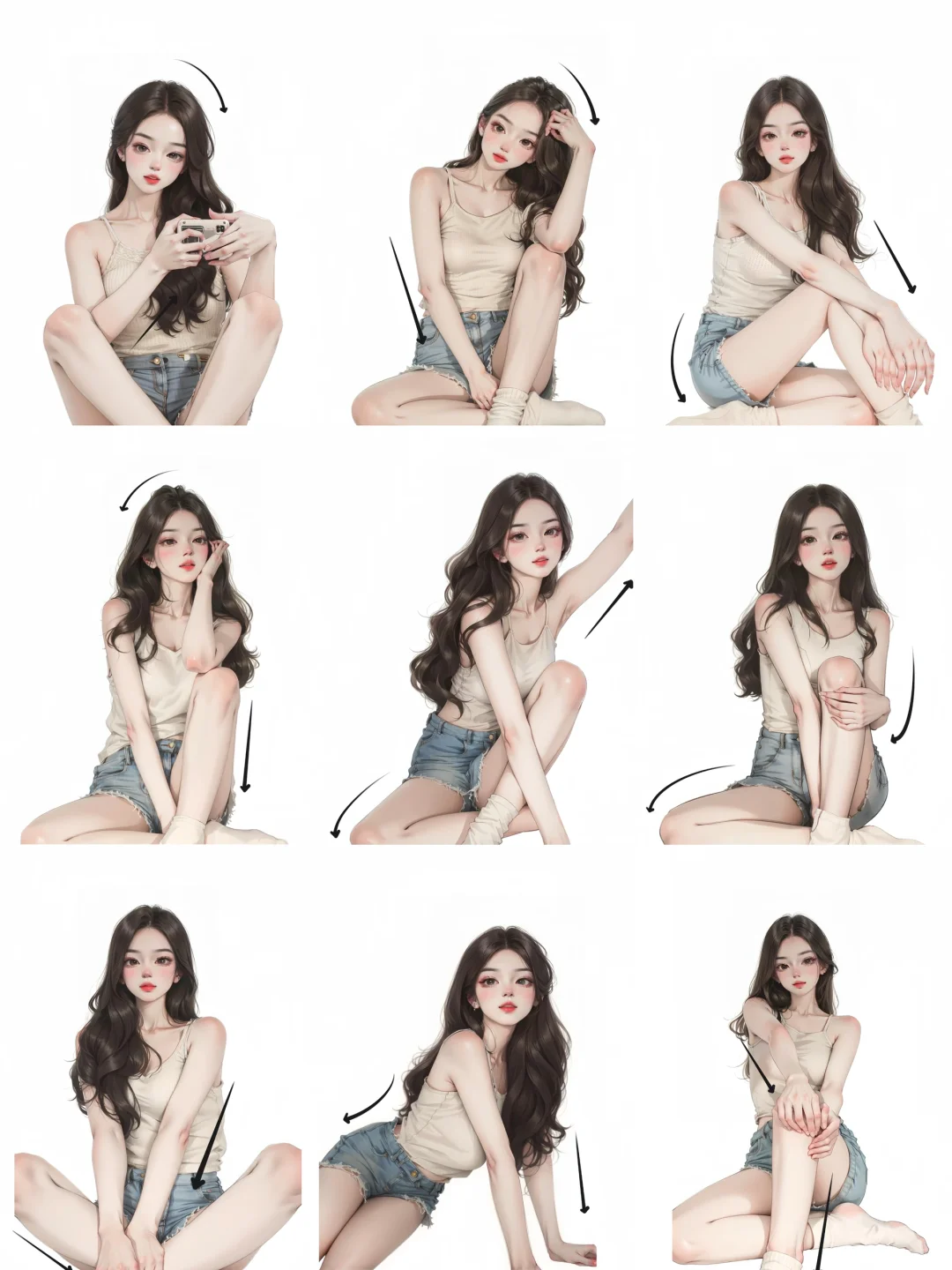 居家氛围感拍照姿势～慵懒风拿捏啦！！