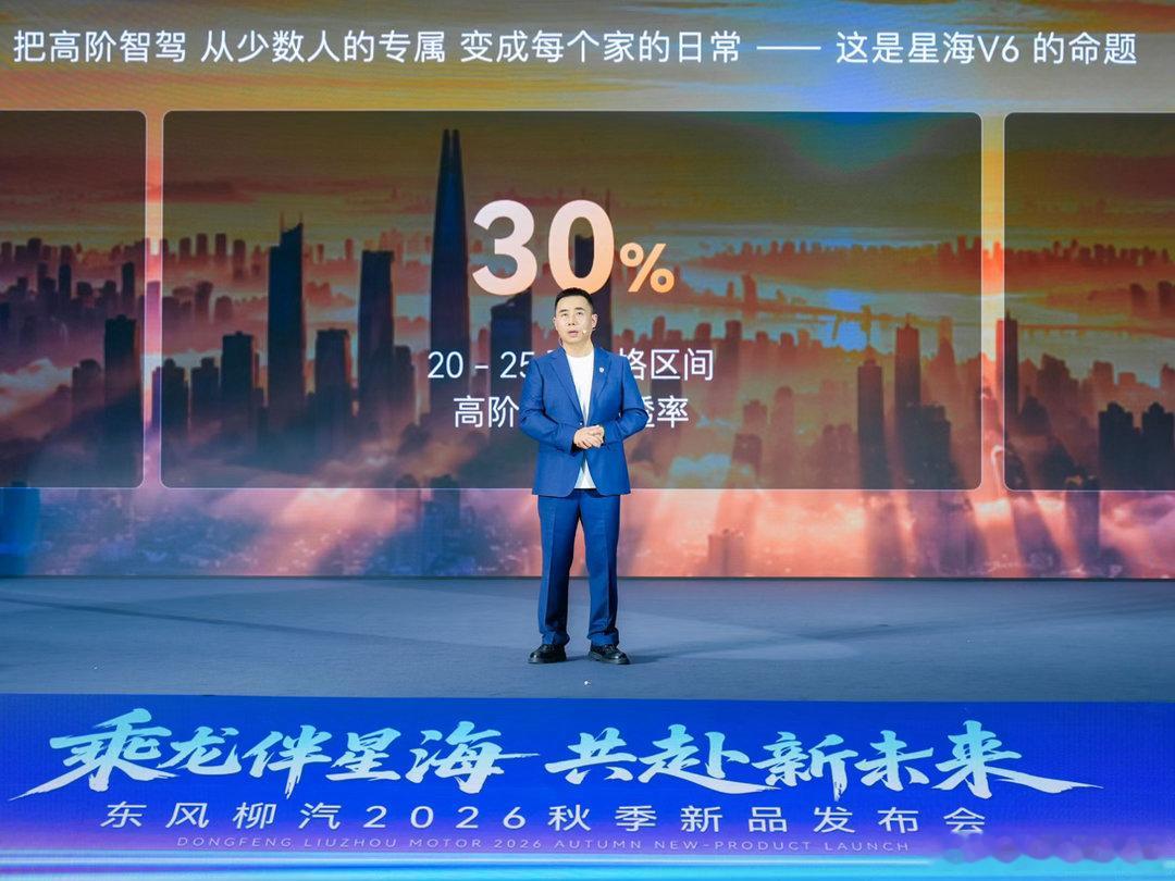 华系大六座星海V6正式上市9.99万元起！高端智驾迈入十万时代
 
9月19日，东风柳汽2026年秋季新品发布会于柳州盛大启幕。星海V6乾崑智驾ADS SE版正式上市，共推出3款车型，上市指导价10.49万元-12.49万元，上市权益价9.99万元-11.99万元。星海V6家里第一台华系大六座正式上市，高端智驾迈入十万时代，是 ​
