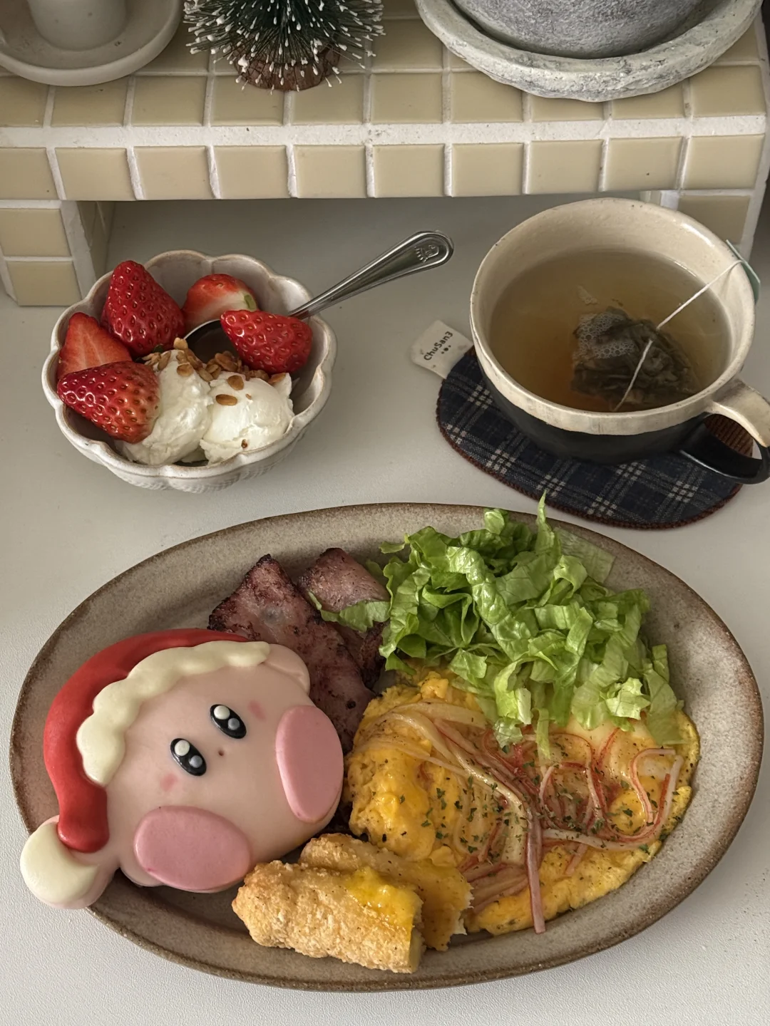 今日元气早餐｜软乎乎的荷叶饼三明治✨