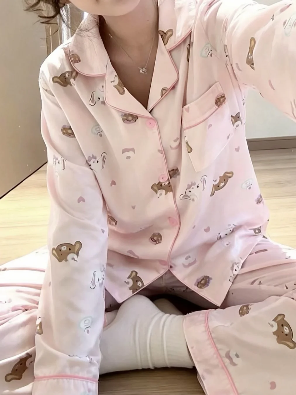 只有甜点兔知道…我有多爱这件粉色睡衣🎀