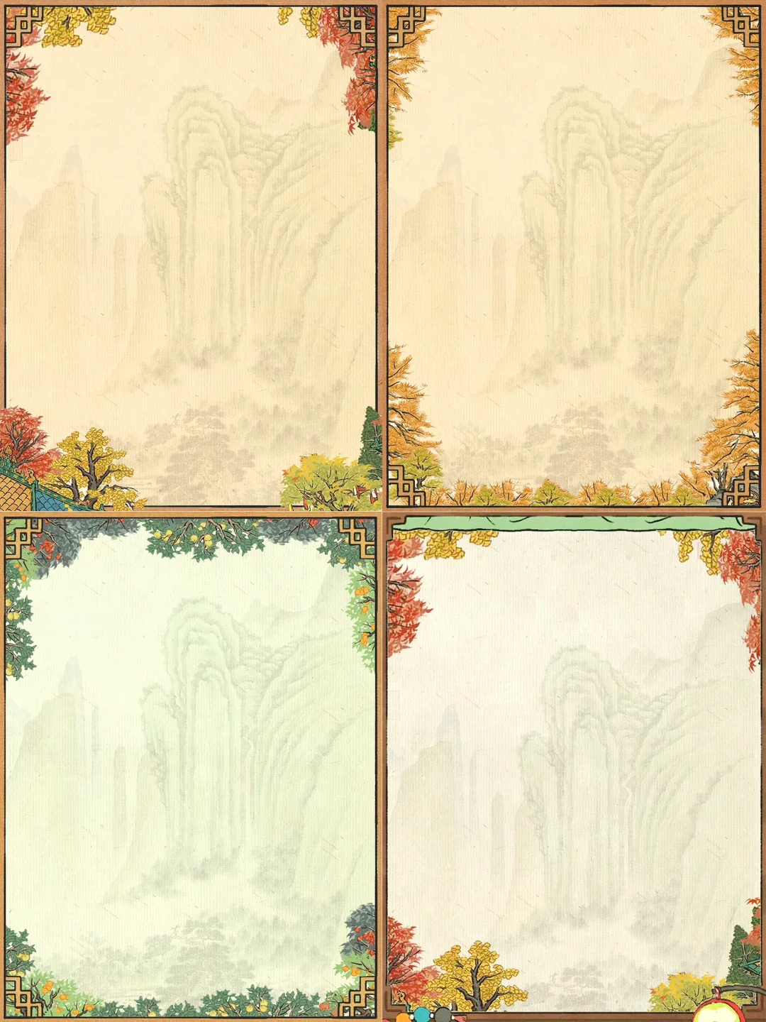 一波【秋景系列】布局框框，带无滤镜版🥰🍁