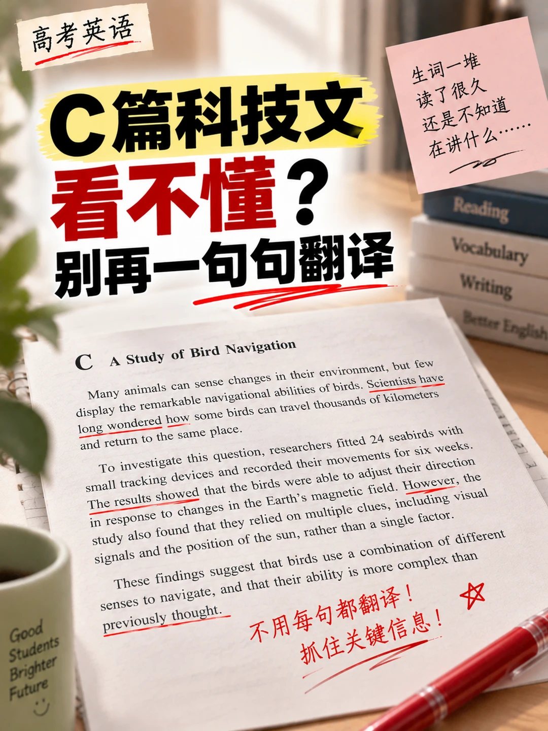 C篇科技文看不懂？别再一句句翻译