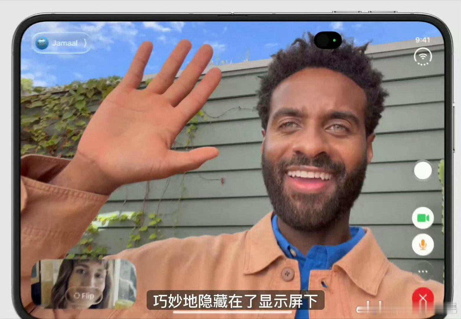 #努比亚总裁谈iPhoneDuo屏下摄像头#iPhoneDuo用上屏下前摄是件大事，但彩色画面镜头痕迹很难掩盖，努比亚七代方案在这块做得更加完善 ​