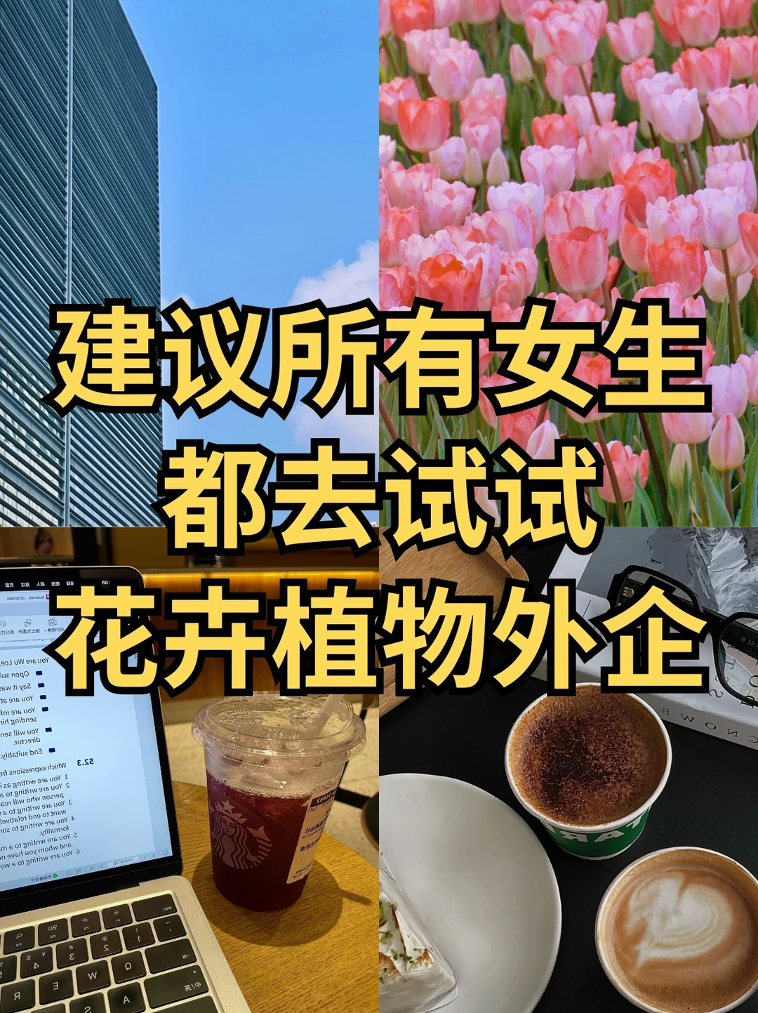 建议所有女生都去试试花卉植物外企