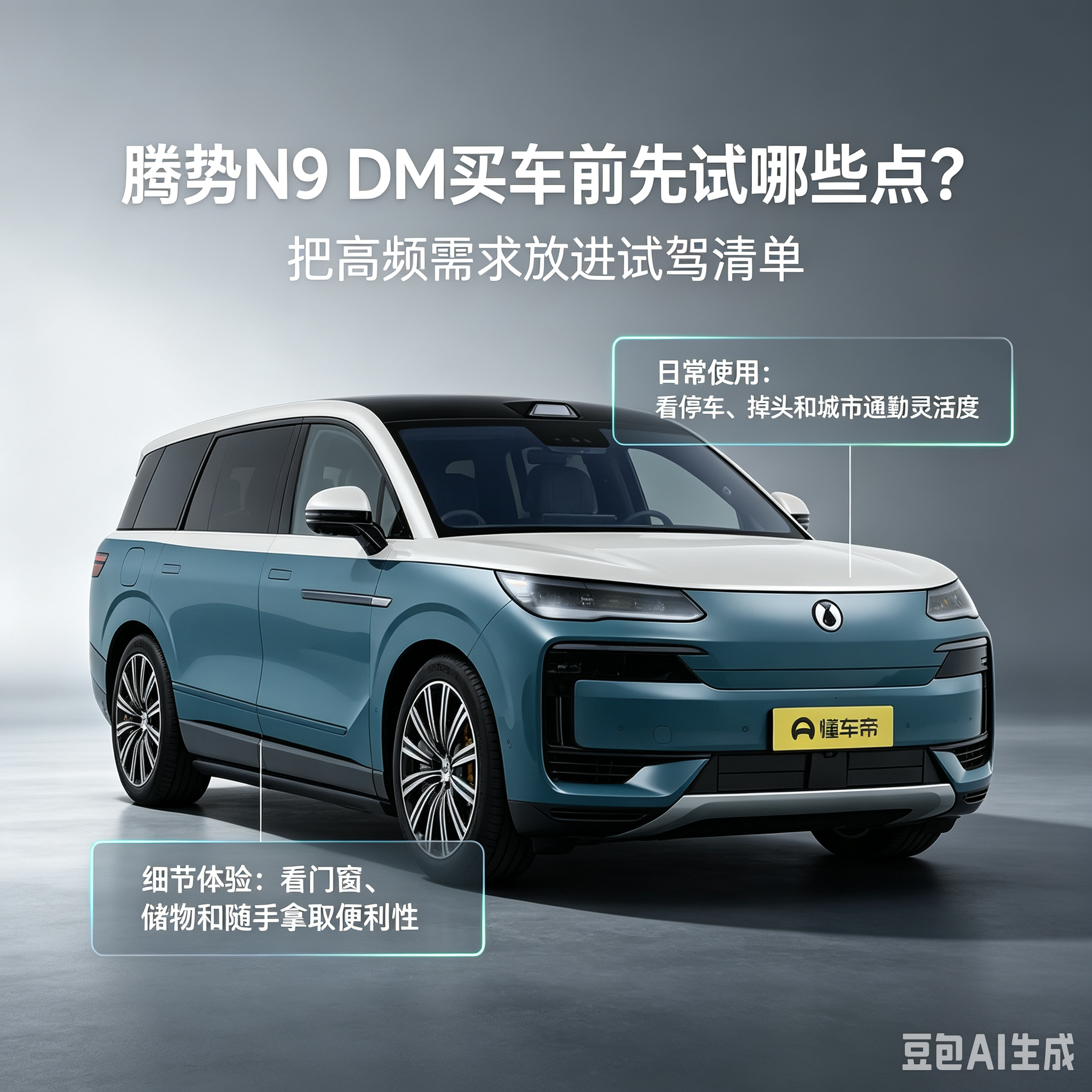 腾势N9 DM试驾先测这几个点