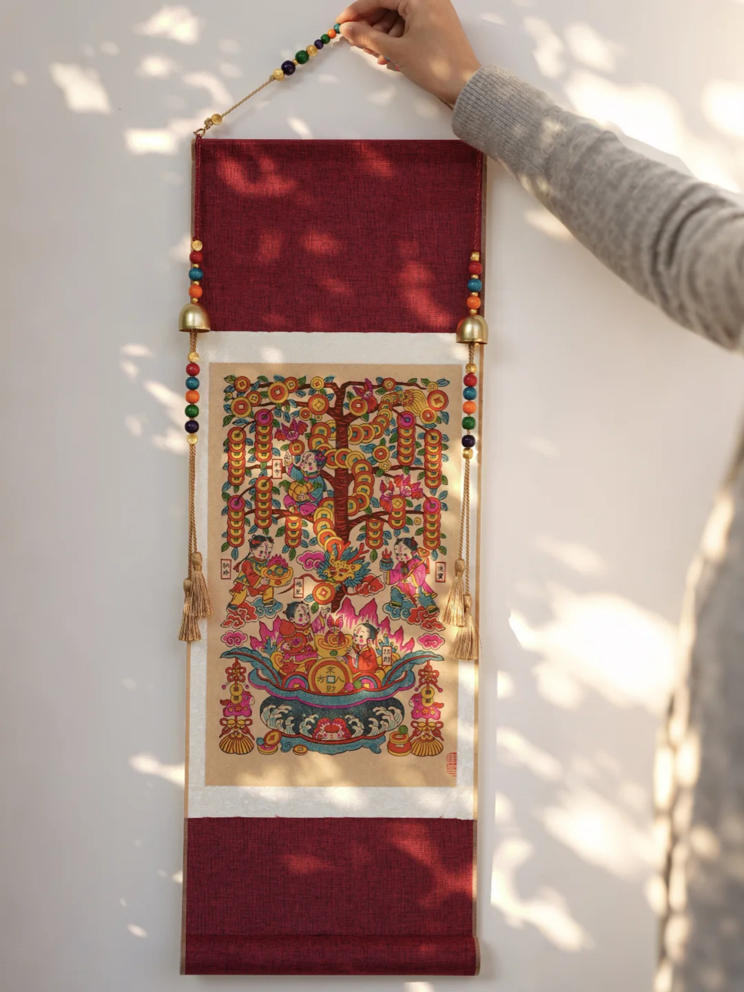 终于把年画卷轴版做出来啦！！