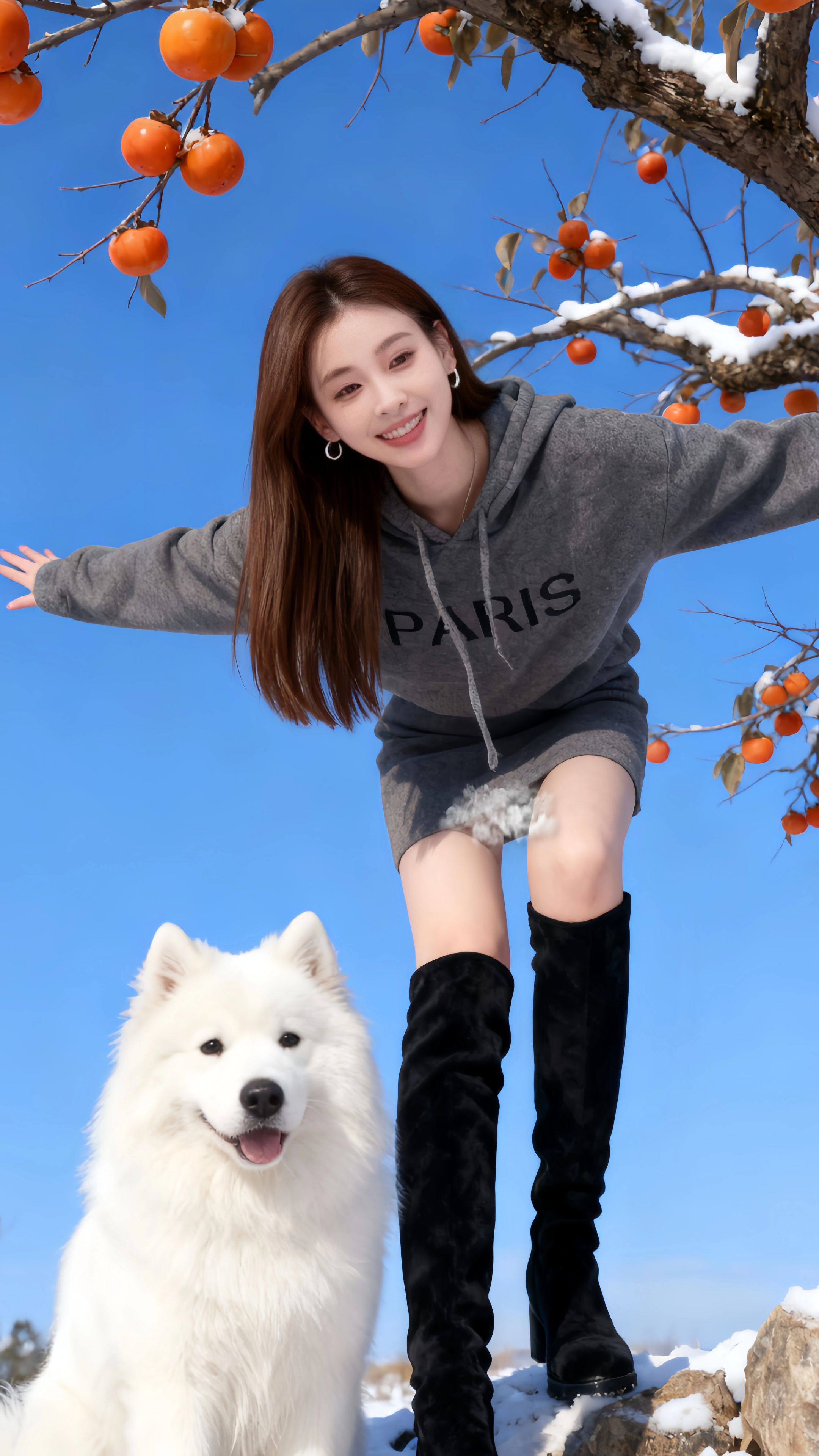 <p>小香风减龄套装穿搭宽松连帽毛衣裙时尚小姐姐穿搭<!--{img...