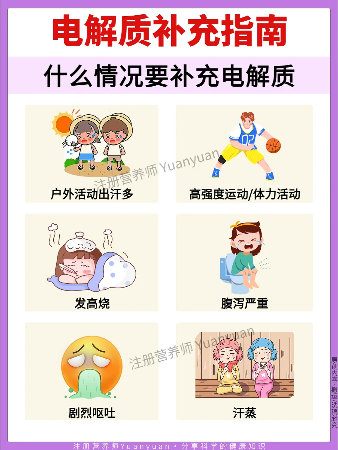 夏季出汗也不怕 电解质补充指南 活力值up！