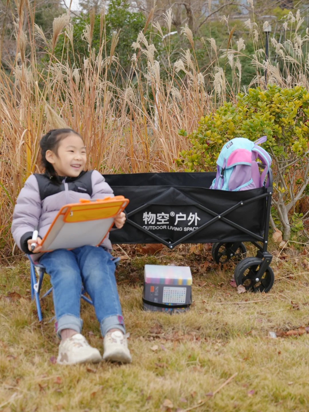 带娃写生的神仙露营车！400斤承重太能打