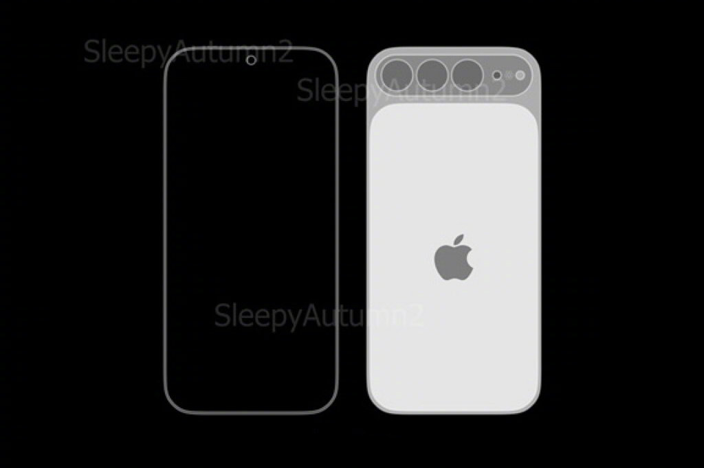 #iPhone20早期渲染图#感觉背面颜值有点难评啊……大家觉得呢？ ​