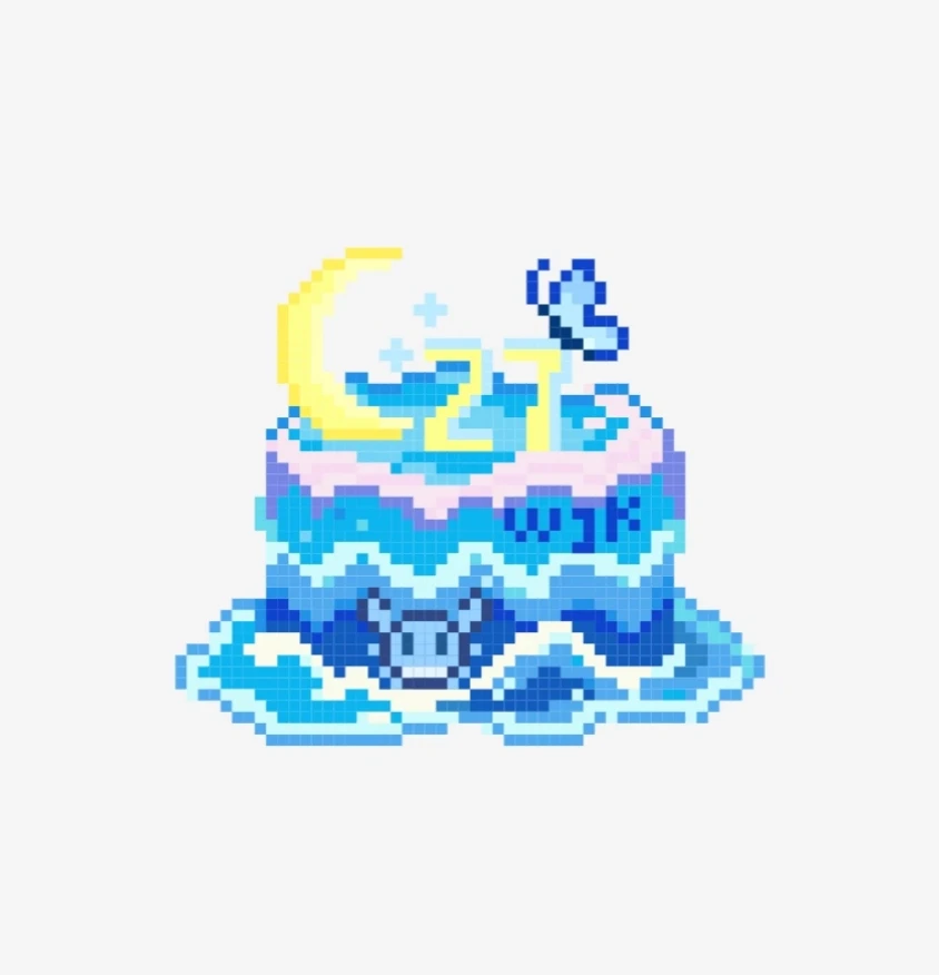 拼豆图纸｜预祝王俊凯27岁生日快乐💙