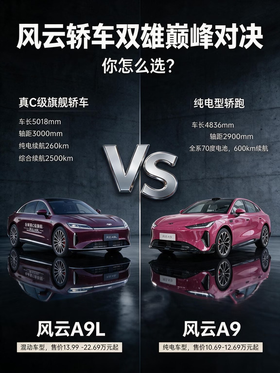 奇瑞风云两大轿车｜A9L vs A9🔥到底选哪个？