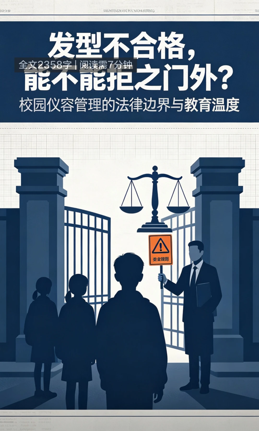 银川高级中学查发型拒不合格学生入校引争议