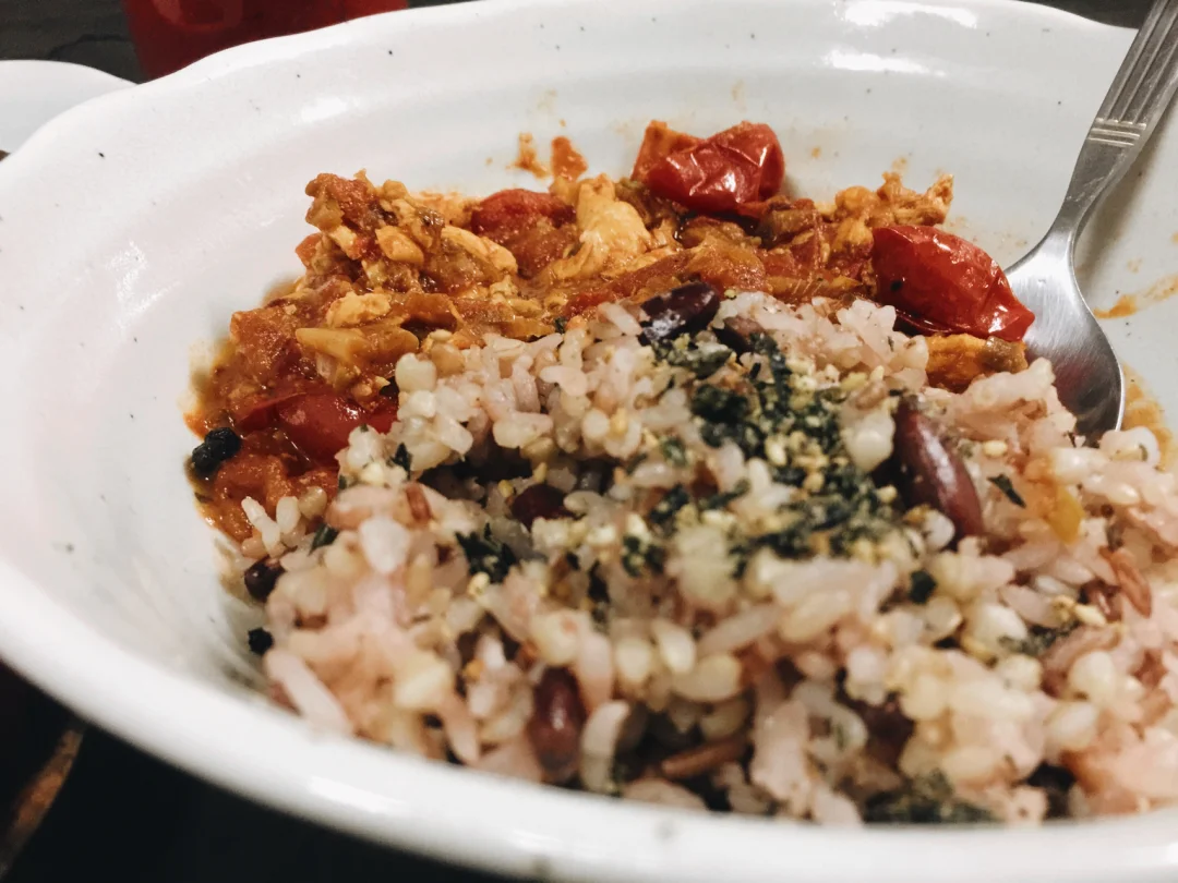 粗茶淡饭🥢｜“红彤彤”的晚餐🍅暖暖的