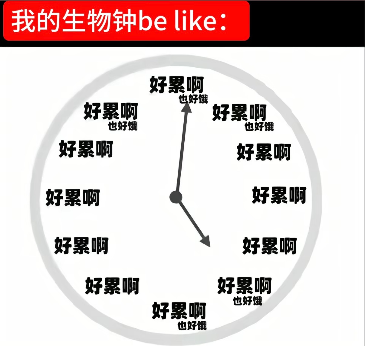 好烦好困好饿好累好想休假好想出去玩好想睡觉 ​​​