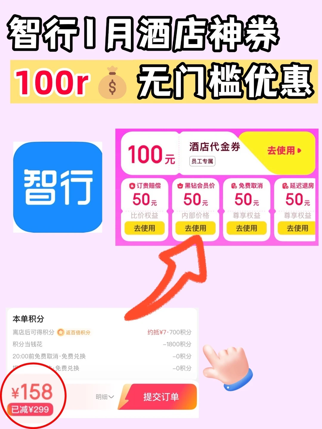 智行1月神券！大学生寒假/春节出行速囤🤩