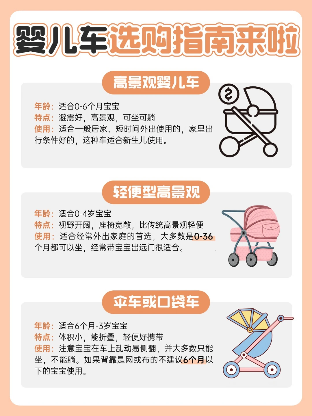 婴儿车选购指南