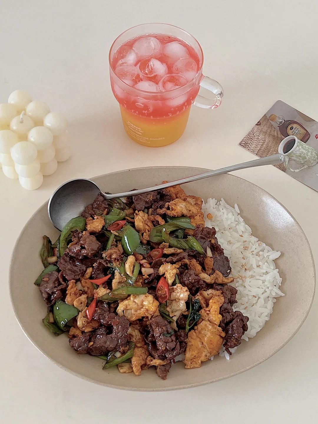 别拦我！一口气我能吃掉十碗🥣小炒牛肉盖饭