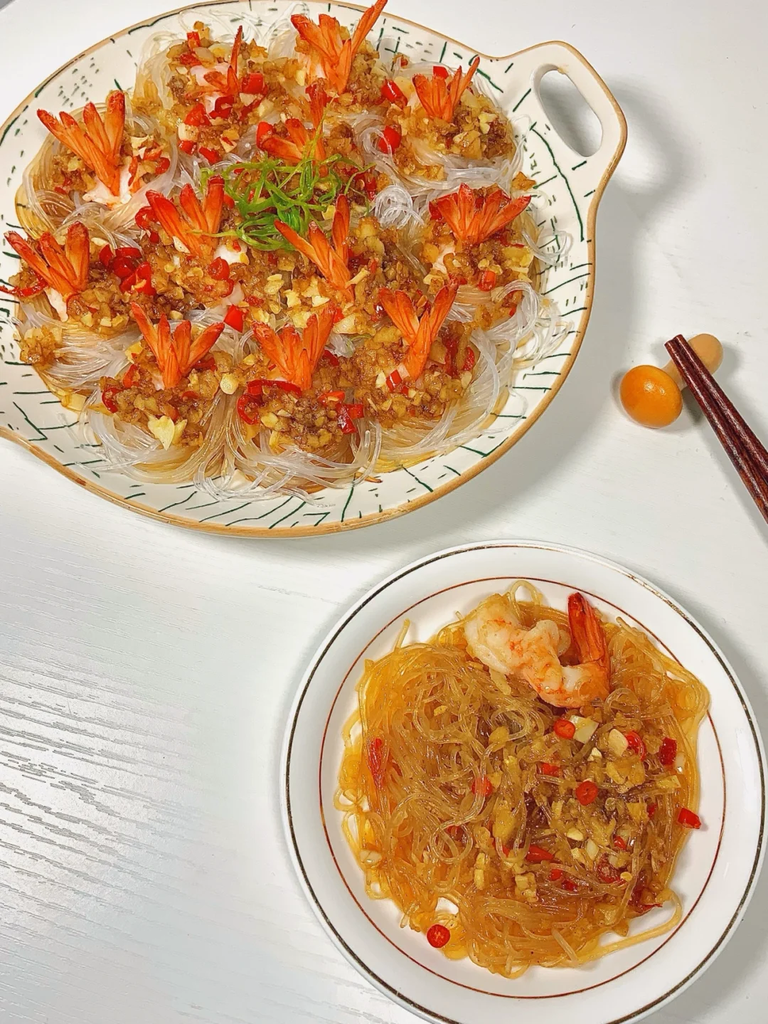 蒜蓉粉丝虾｜蒜香🦐Q弹🥺粉丝裹满汤汁😋