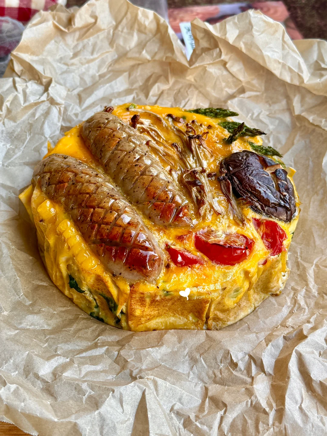 蔬菜黑椒香肠烘蛋🥚🧀🍅🥬刷脂一绝！！