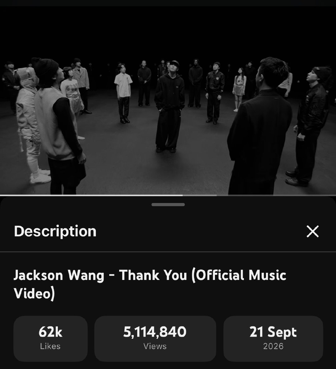 #王嘉尔新歌Thank You#
〓消息〓261007.U管📈更新@王嘉尔 

恭喜王歌手 U管播放量突破510万！🎉

〔🤖:JT〕
#王嘉尔新歌MV里藏了多少个王嘉尔# 
【招📖新】 
【新粉群】 ​