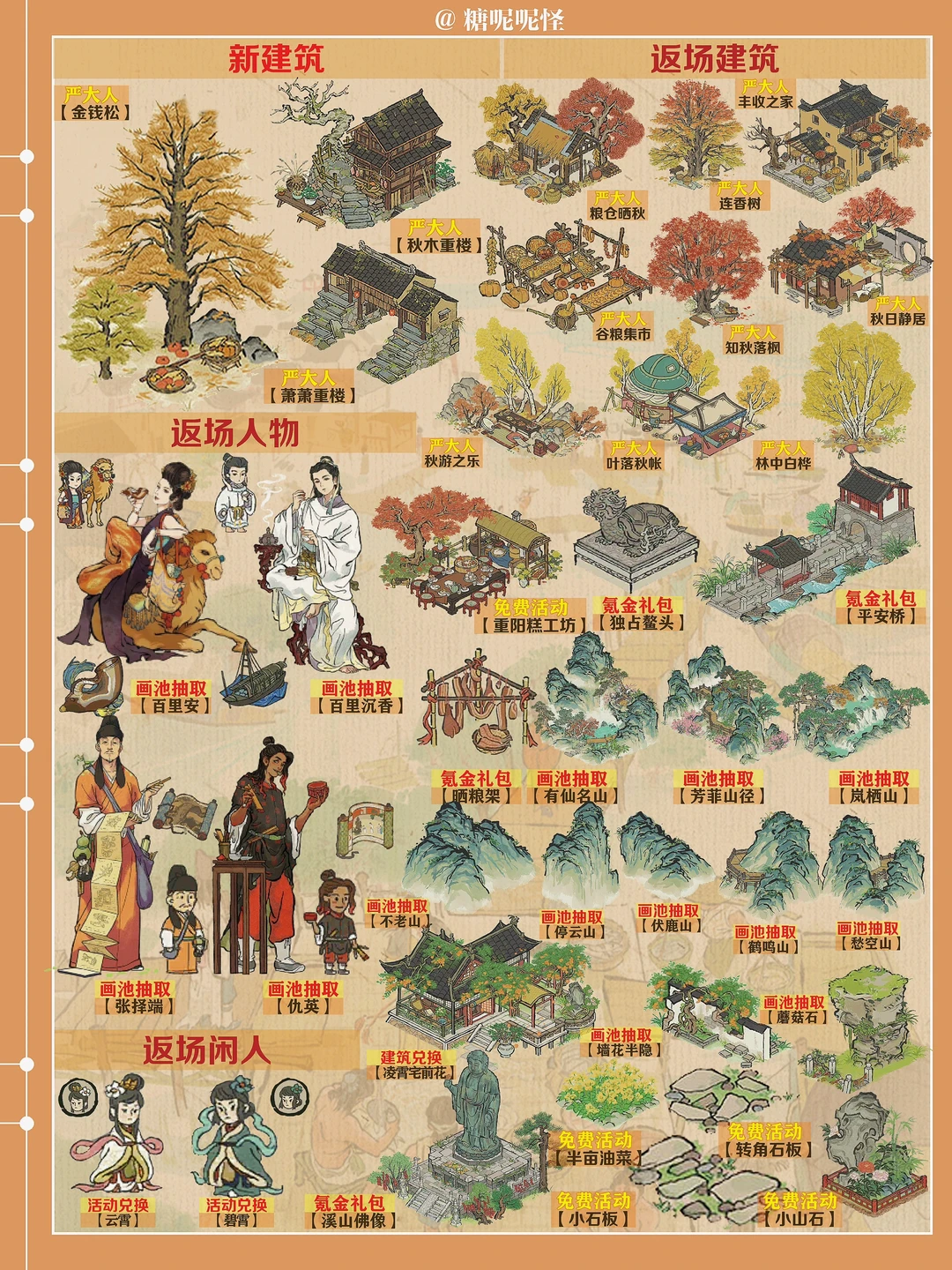 今日起（10月11日）江南百景图活动一览图‼️