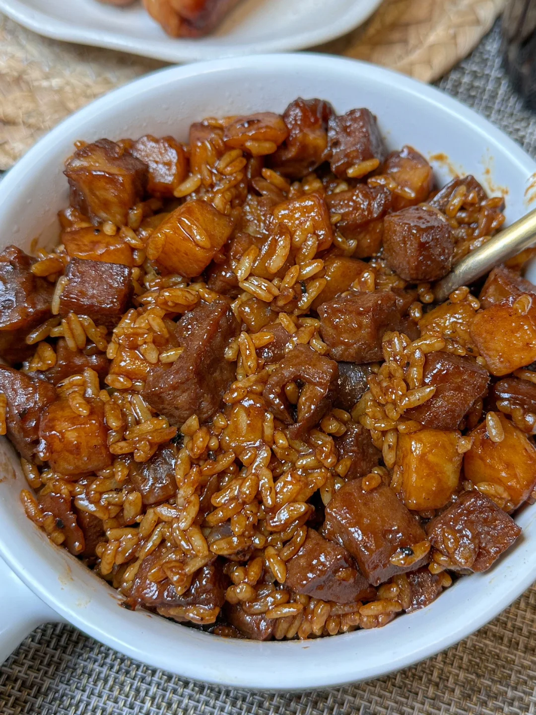 好家伙香迷糊了！！这个土豆牛排饭太绝了！！