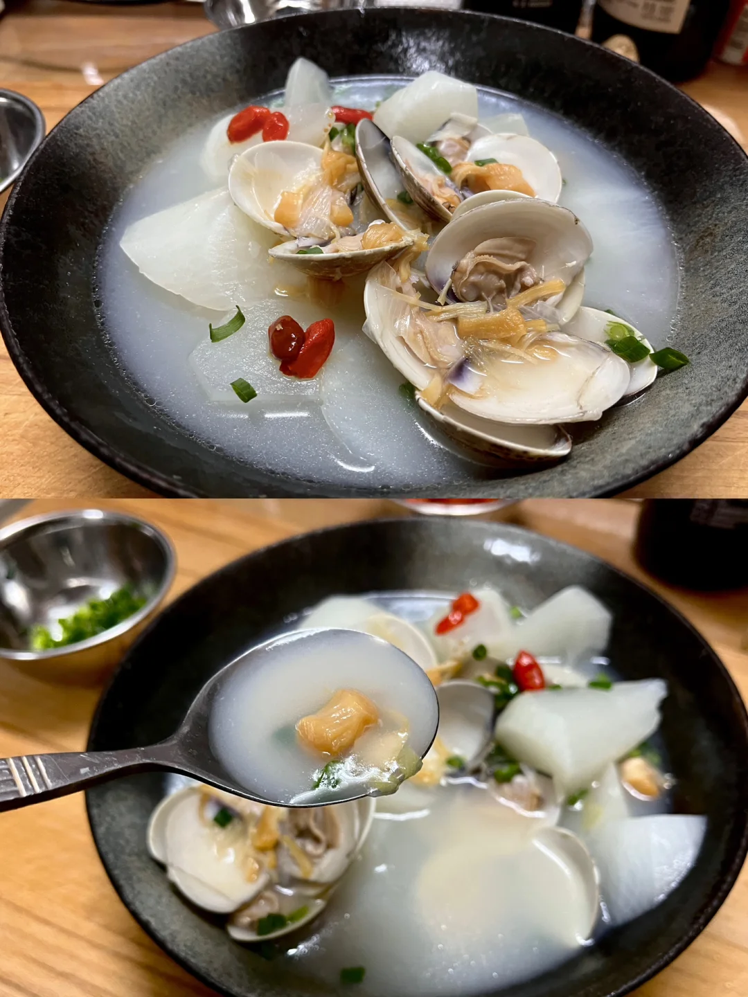☀️｜晚餐喝汤｜冬日暖身汤🥣文蛤萝卜汤