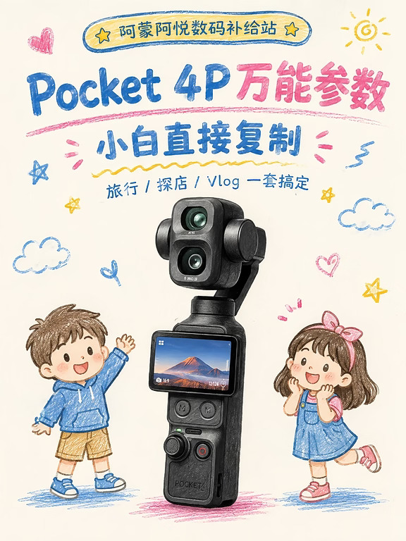 Pocket 4P万能参数📸小白直接抄