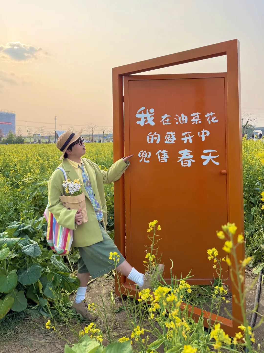 3.7实况！广州东涌油菜花真的好像在大理！💐