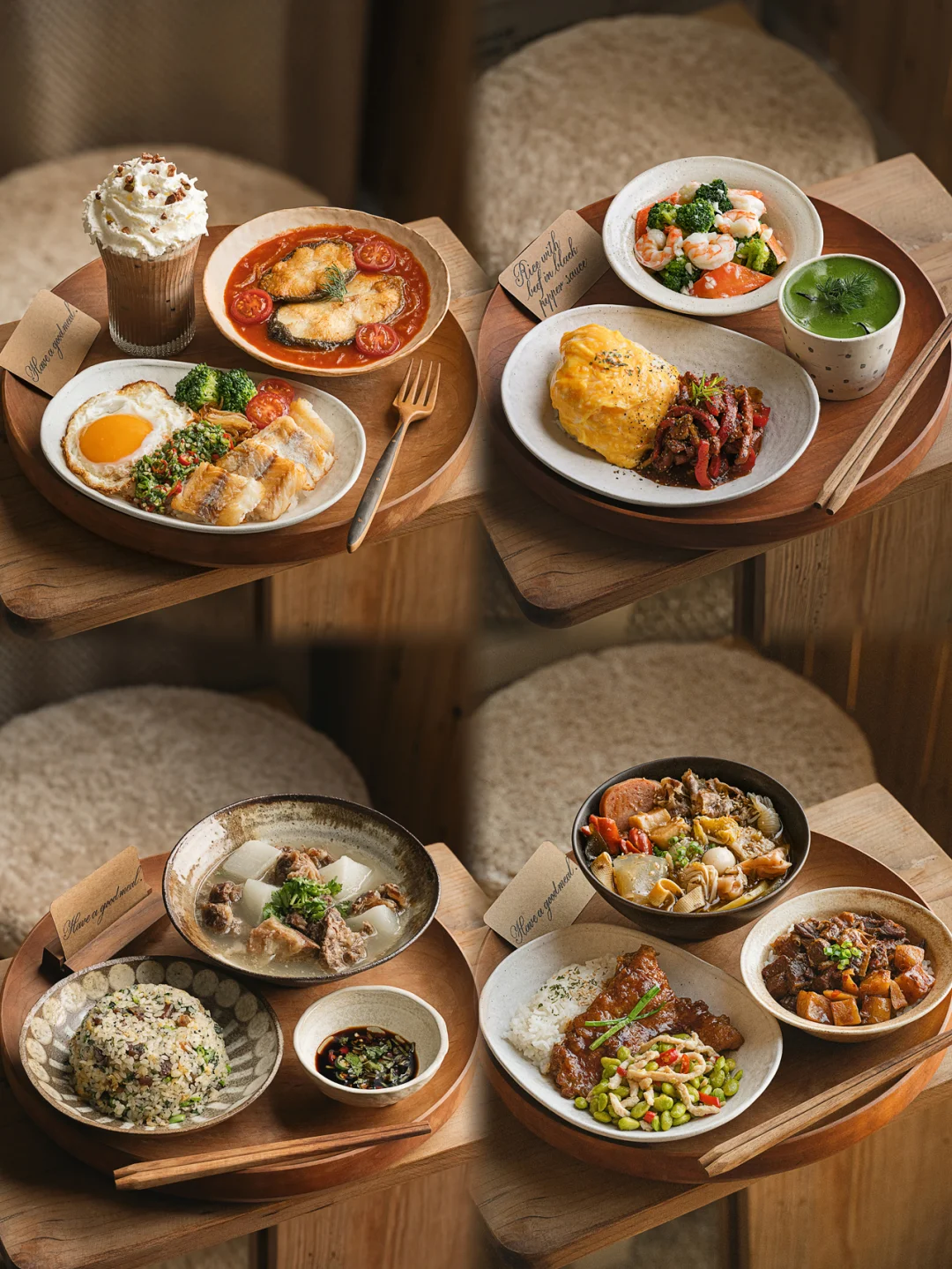 桌上是三餐四季的模样