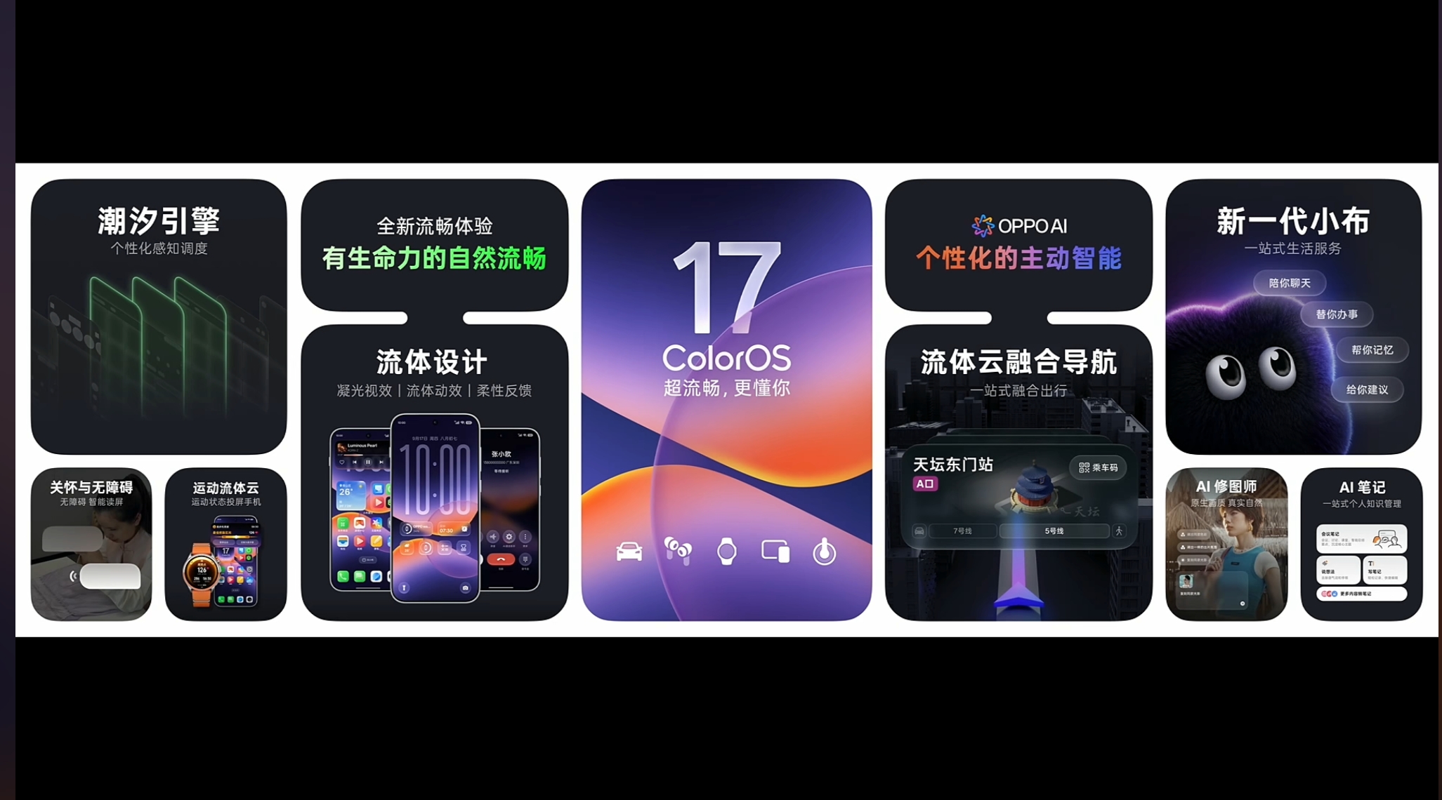 OPPO Find X10 系列、一加 16、OPPO Watch S2 会首发搭载 ColorOS 17 

其它机型适配计划参考图 3 

oppo系统coloros17 ​​​