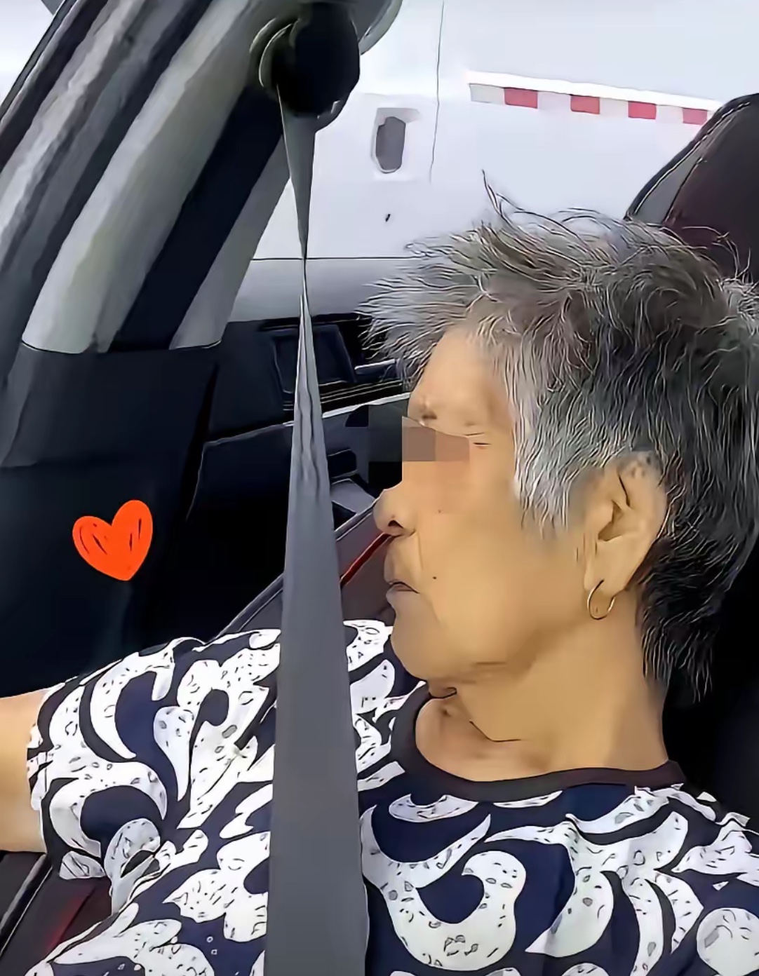 近期全网刷屏的真实一幕，没有车祸，安全带牢牢扣紧。

可坐在副驾的亲生母亲，却在一路安稳的车程中，安静离世。

全程不过短短一小时，却是母子此生最后的相处时光。

出发前，儿子细心搀扶母亲坐好，认真帮她系紧安全带。

老人家和千千万万普通母亲一样，满心牵挂，轻声叮嘱儿子：开车慢一点，注意安全。

这