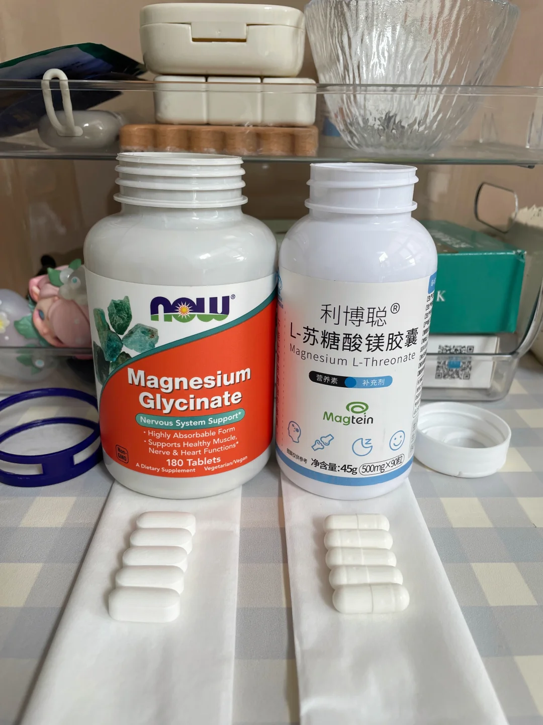 锐评下吃了一年的甘氨酸镁和苏糖酸镁