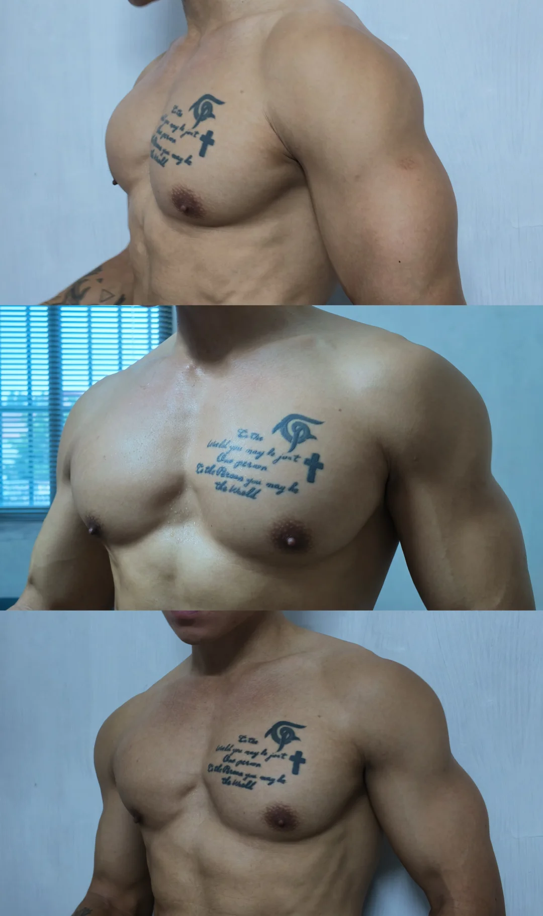 胸肌练完就舒服了