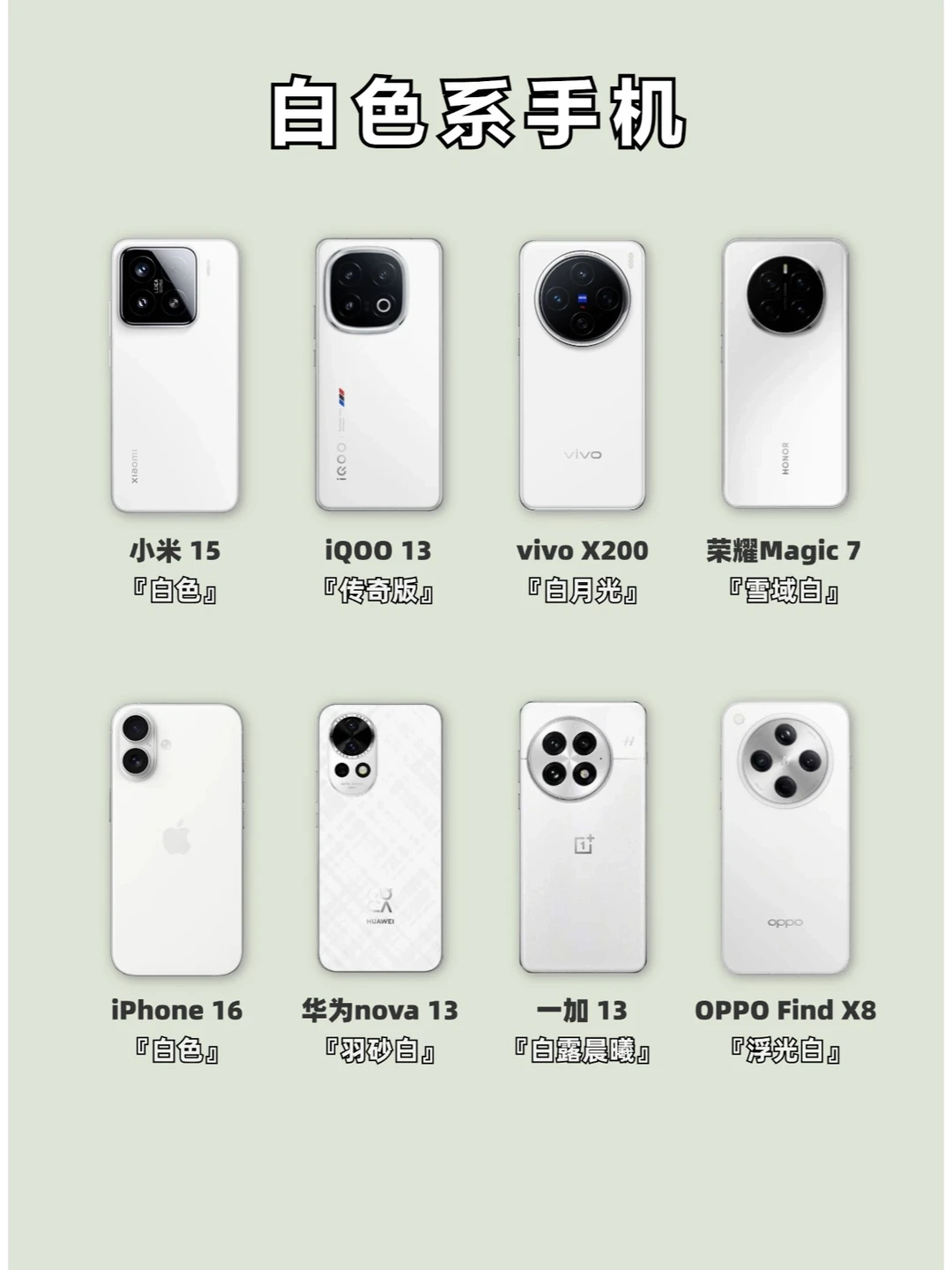 白色手机哪个好看