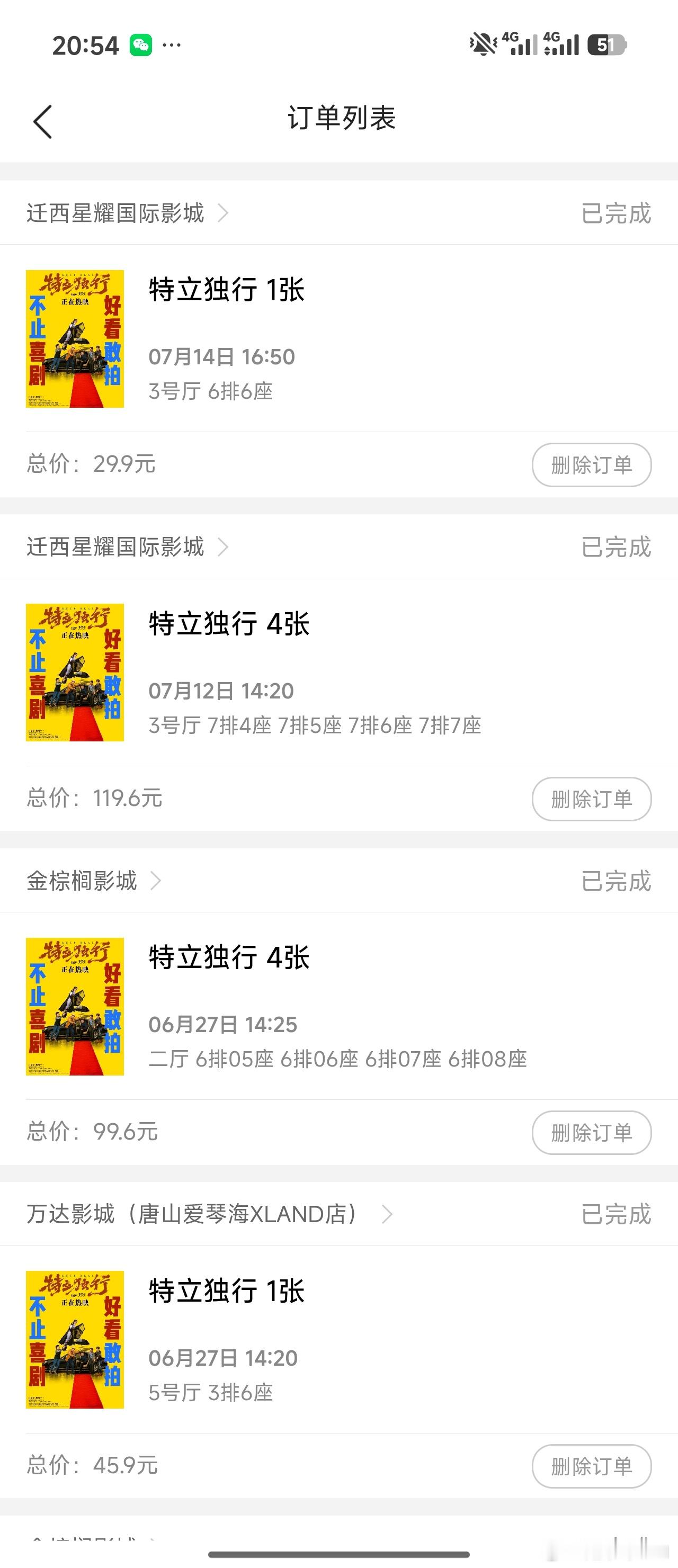 #白敬亭[超话]##电影特立独行[超话]##白敬亭# bjt#特立独行# 我也来存个《特立独行》电影小结，没算过买了多少张，也没算过花了多少钱，因为有一部分是用闺女和老公的手机买的，加上就是纯懒[允悲]，反正请了好多好朋友、好多同事、好多邻居，还有闺女的同学们，一起去看了电影，喝了肯悦咖啡，我自己 ​