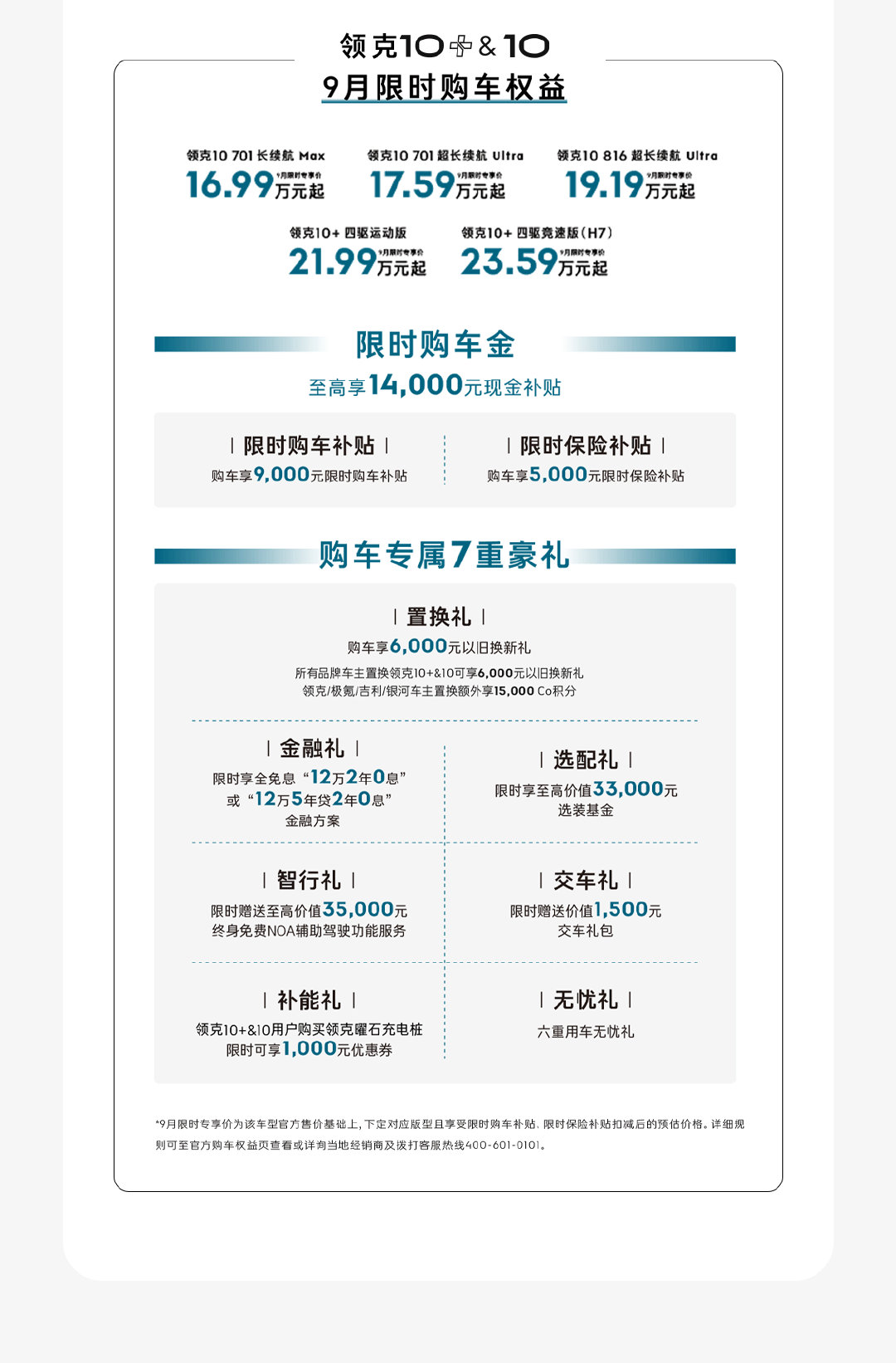 #领克10#家族答网友问来了📢
“领克10选配方案有什么调整？”
“发动机首保需要多久？”
你想知道的都在这里⬇ ​
