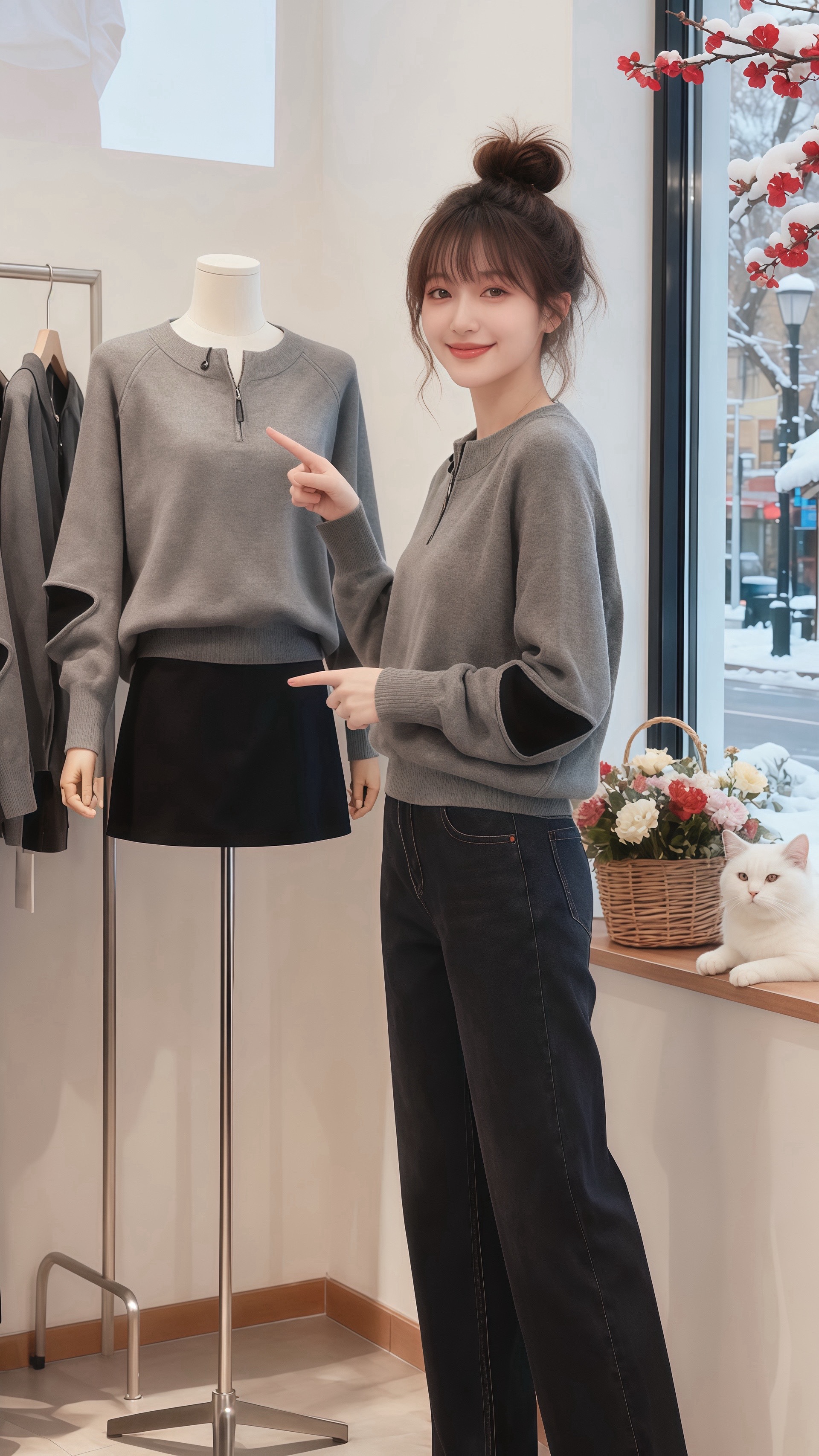 秋冬毛衣选对=显瘦10斤！这件宽松针织衫太绝了 专为胖妹妹设计的版型...