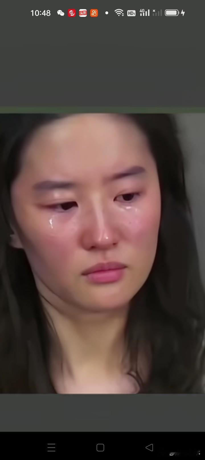 刘亦菲的素颜照，这要是不化妆和普通老百姓也没有什么区别！