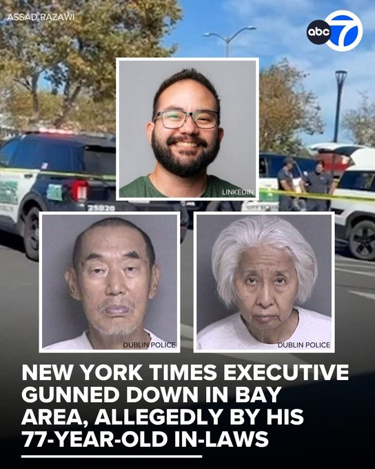 77岁中国老人，当街枪杀自己女婿，这起案件让美国媒体都讨论起来了。

案发现场在美国加州居民区，旁边就是孩子们在玩耍的游乐场，一对原本再普通不过的华人家庭，怎么会酿出这样骇人的结局？

事情发生在加利福尼亚州的都柏林。案发那天天气很好，公园里很热闹，许多家长带着孩子晒太阳。下午三点左右，乔纳森·麦肯